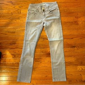 Gray CAbi jeans in perfect condition